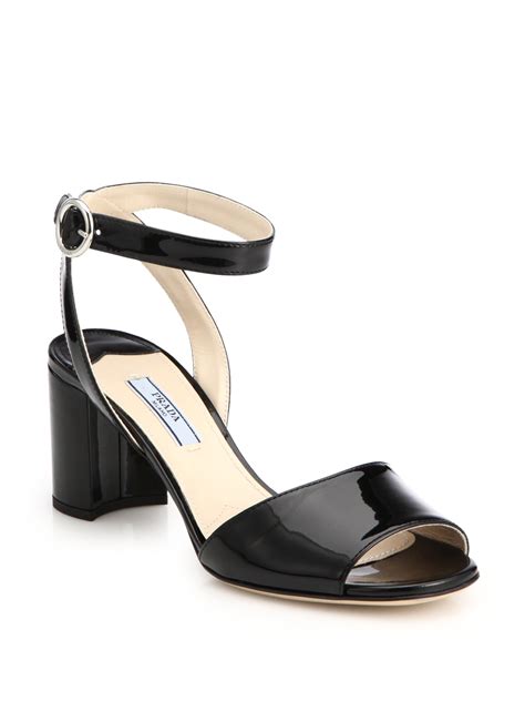 patent leather prada block heel|Prada Heels for Women .